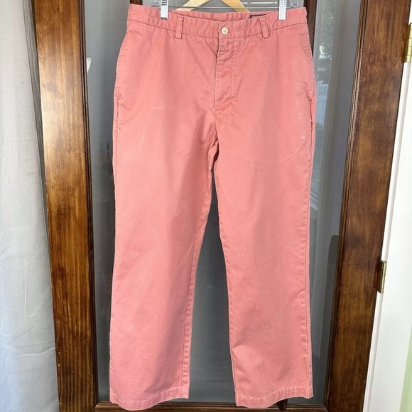 Vineyard Vines Chino Pants Mens 34X30 Pink Club Pant - Picture 1 of 9